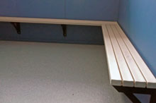 Cobham Int Sch wall mounted seating